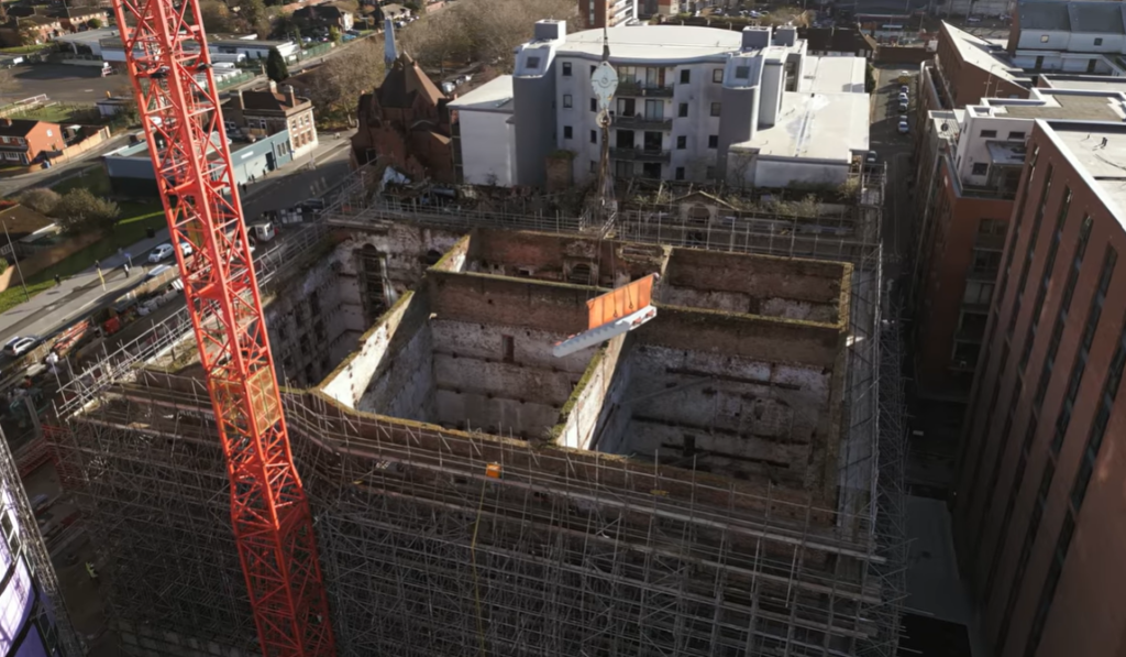 Installation of Precast core at Heap's Mill - Legacie